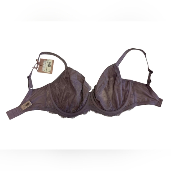 Panache NWT Ava Plunge Dusky Lilac Lace Bra Size 32H - Picture 3 of 7